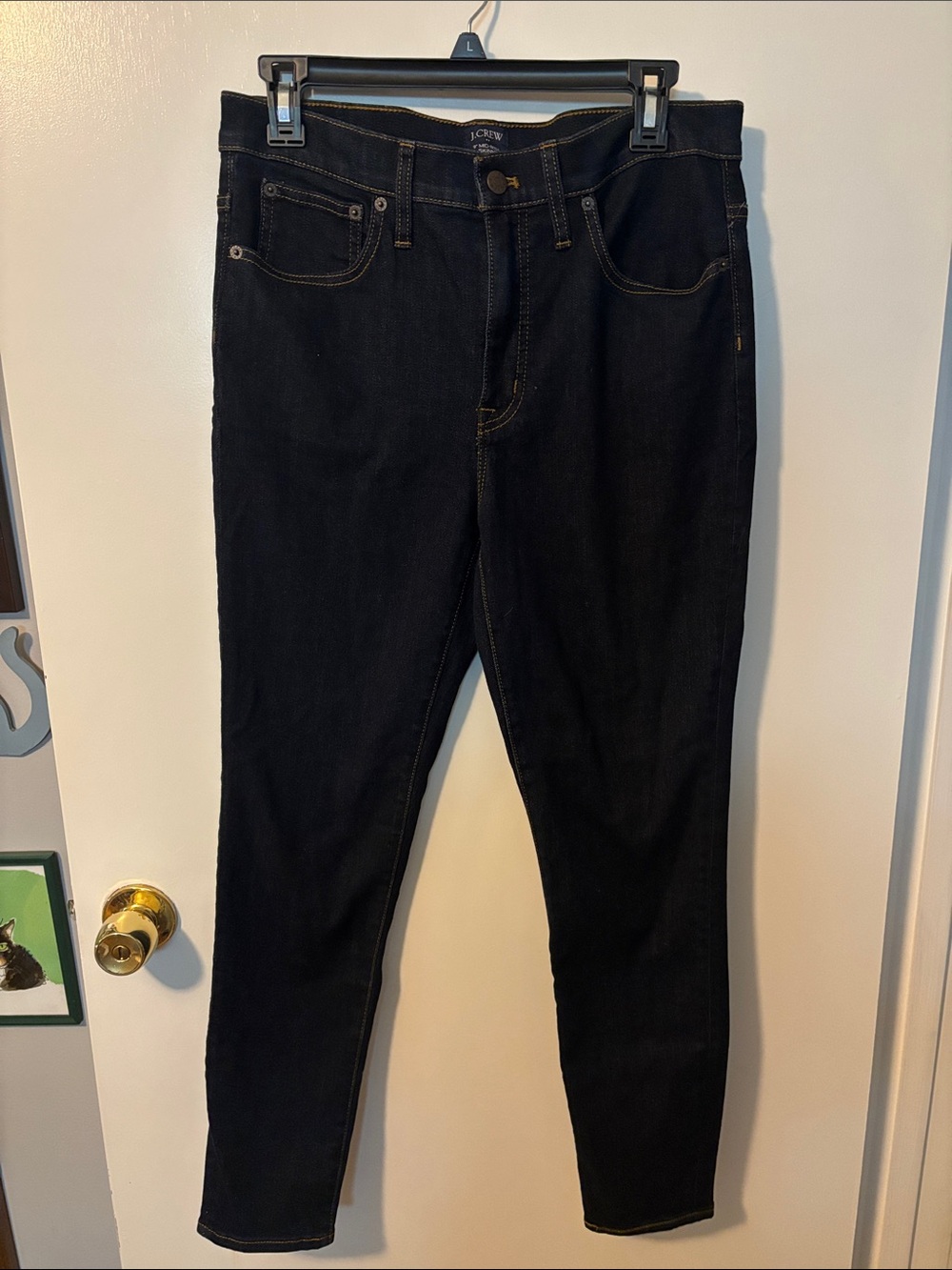 Casual Autumn Everyday Wear J. Crew Dark Wash Denim Skinny Jeans Size 30 NWOT